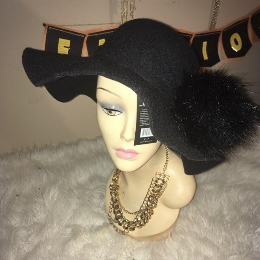 Brand New Floppy hat with fur